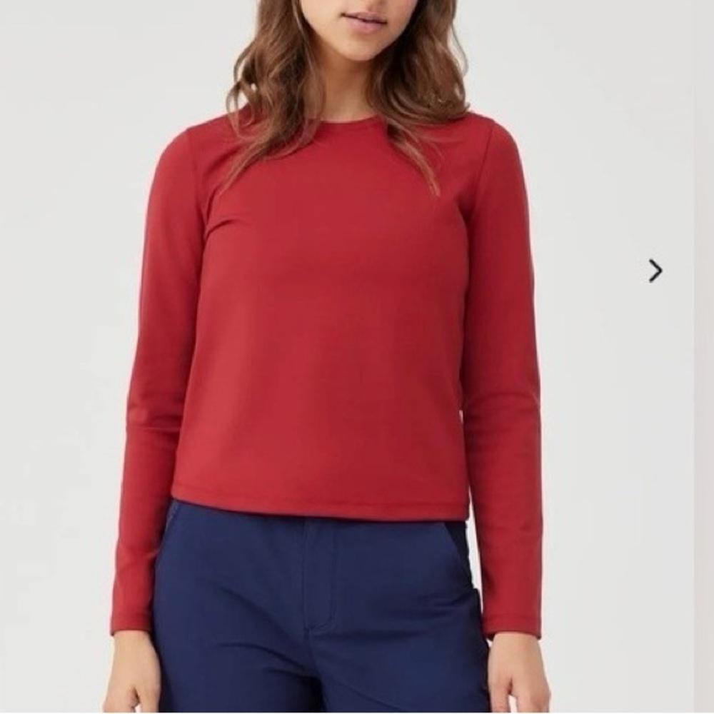 FrostKnit Cranberry red long sleeve warm shirt